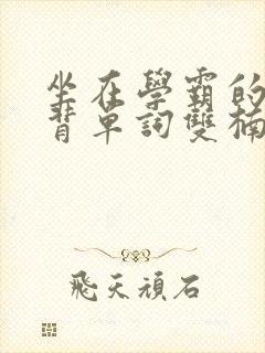 坐在学霸的鸡上背单词双楠