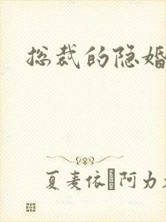 总裁的隐婚新娘封面