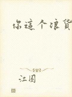 你这个浪货封面