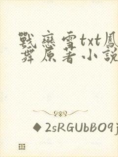 战恋雪txt凤舞原著小说