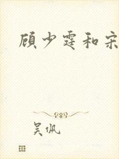 顾少霆和宋斯曼