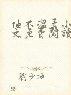 他不温柔小说全文免费阅读无弹窗封面