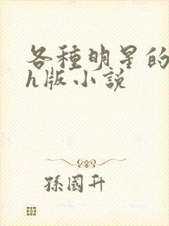 各种明星的综艺h版小说