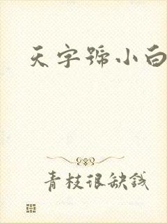 天字号小白脸