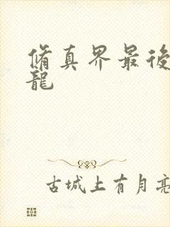 修真界最后一条龙封面