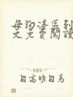 母狗港区到哪全文免费阅读笔趣阁最封面