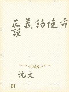 正义的使命 小说