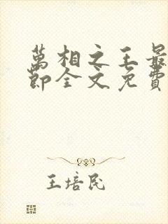 万相之王最新章节全文免费阅读