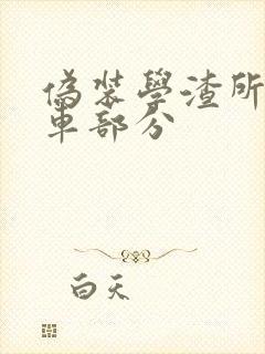 伪装学渣所有开车部分