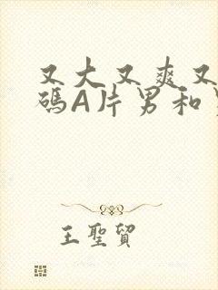 又大又爽又黄无码A片男和男