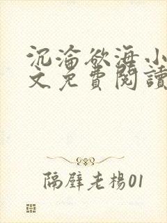 沉沦欲海小说全文免费阅读最新章节封面