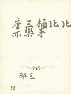 唐三桶比比乐不亦乐乎封面