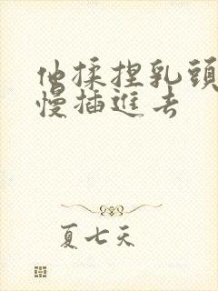 他揉捏乳头,慢慢插进去封面