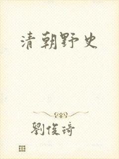 清朝野史