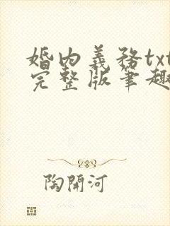 婚内义务txt完整版笔趣阁