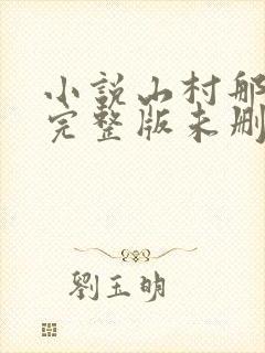 小说山村那点事完整版未删减小说