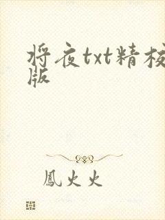 将夜txt精校版封面