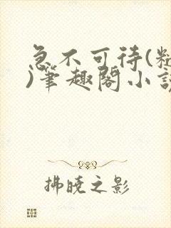 急不可待(糙汉)笔趣阁小说内容