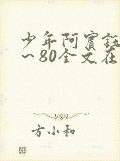 少年阿宾钰慧1～80全文在线阅读