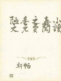 陋巷之春小说全文免费阅读封面