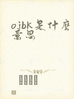 ojbk是什么意思封面