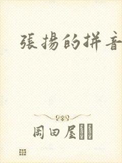 张扬的拼音封面