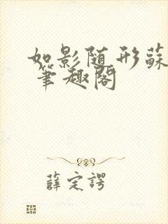 如影随形苏玛丽 笔趣阁