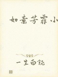 如意芳霏小说封面