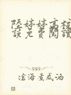 陆婷婷高校长小说免费阅读最新章节