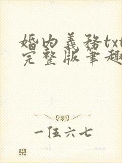 婚内义务txt完整版笔趣阁封面