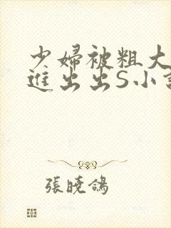 少妇被粗大猛进进出出S小说