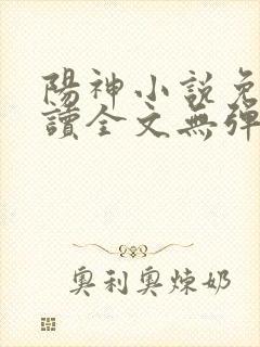 阳神小说免费阅读全文无弹窗封面