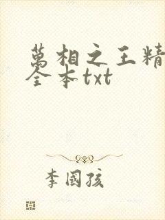 万相之王精校版全本txt