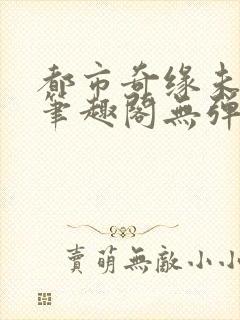 都市奇缘未删节笔趣阁无弹窗封面