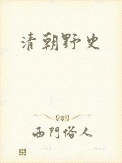 清朝野史