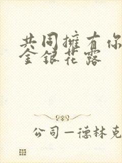共同拥有你by金银花露