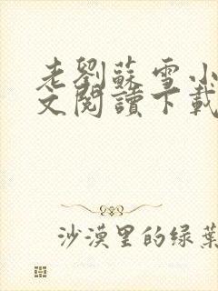 老刘苏雪小说全文阅读下载