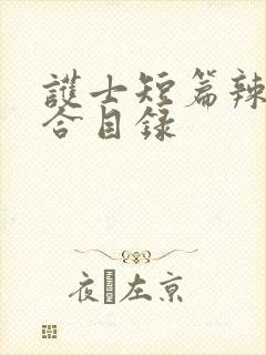 护士短篇辣文集合目录封面