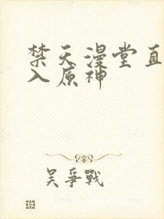 禁天漫堂直接进入原神封面