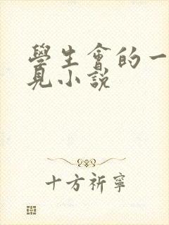 学生会的一己之见小说封面