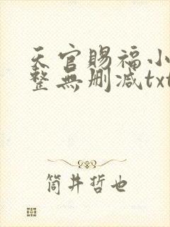 天官赐福小说完整无删减txt下载