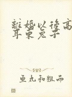 离婚以后高干 耳东兔子