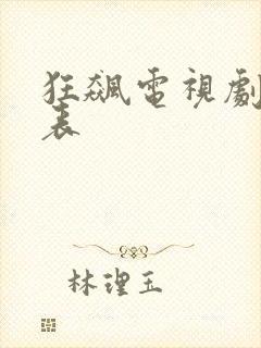 狂飙电视剧演员表封面