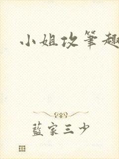 小姐攻笔趣阁封面