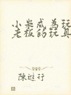 小米成为玩具店老板的玩具封面