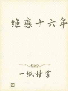 绝恋十六年封面