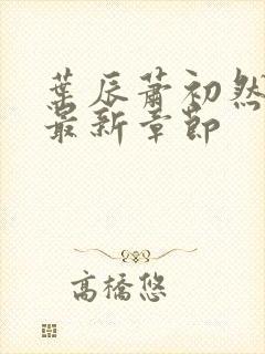 叶辰萧初然更新最新章节