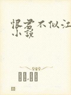 恨君不似江楼月小说