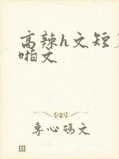 高辣h文短篇啪啪文