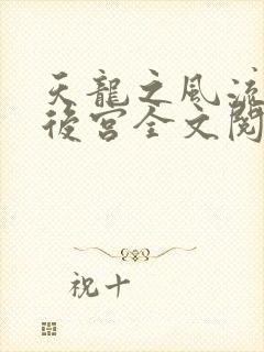 天龙之风流猎艳后宫全文阅读